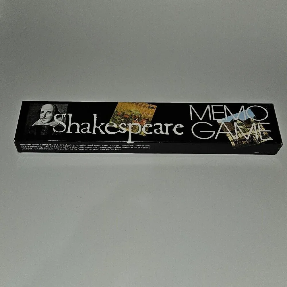 VTG Shakespeare Memo Game Memory Match COMPLETE 72 Cards 1995 Piatnik
